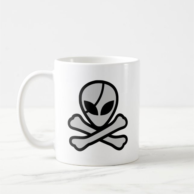 Taza De Café Pirata Alien (Izquierda)