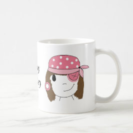 Taza De Café Pirata Chica rosa