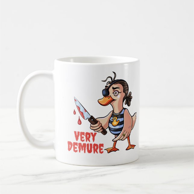 Taza De Café Pirata de la Dama del Pato Muy Demuestra (Izquierda)