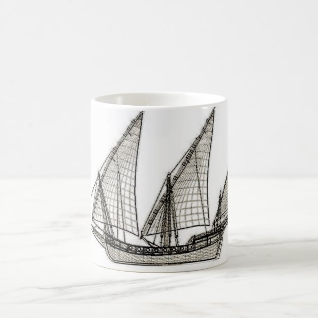 Taza De Café pirata de velero (Centro)