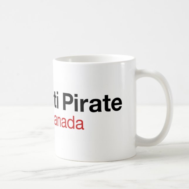 Taza De Café Pirata du Canadá de Parti (Derecha)