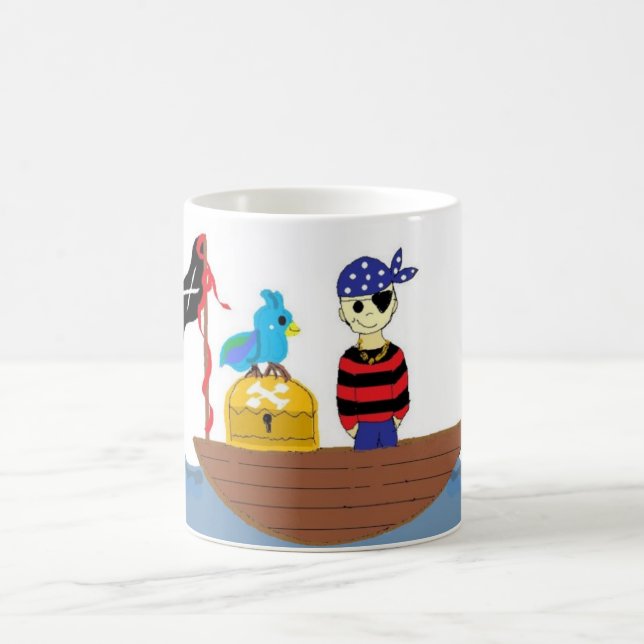 Taza De Café Pirata Fuera Al Mar (Centro)