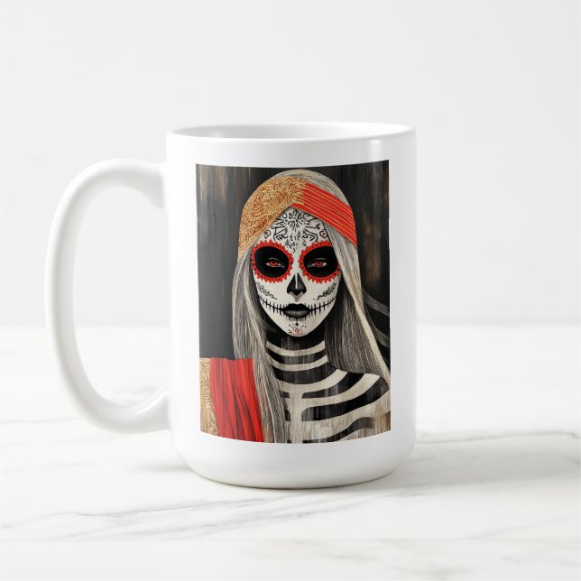 Taza De Café Pirata La Catrina (Izquierda)