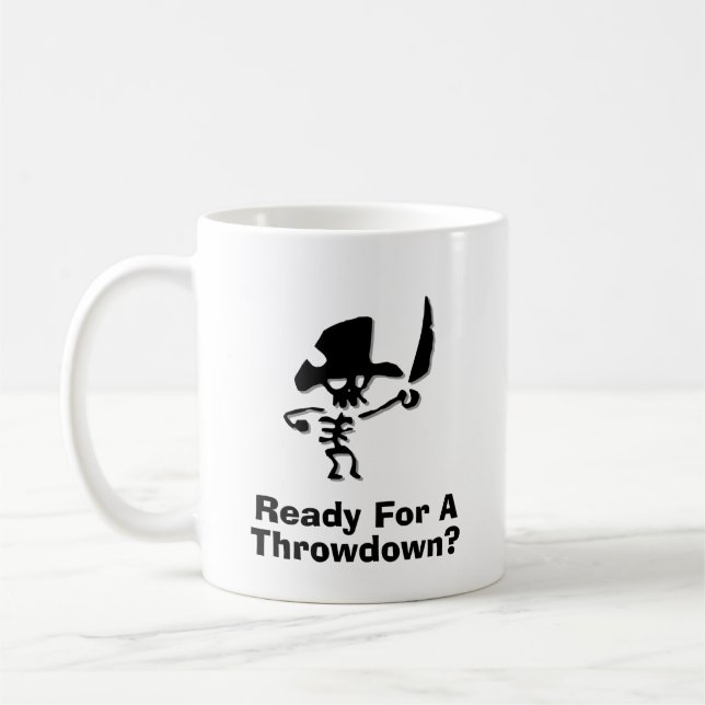 Taza De Café Pirata listo para un lanzamiento (Izquierda)