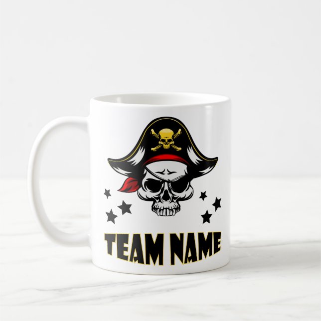 Taza De Café Pirata personalizado único personalizado (Izquierda)