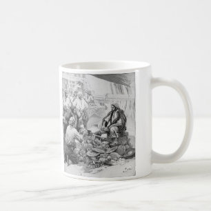 Taza De Café Piratas antiguos contando sus tesoros y botines