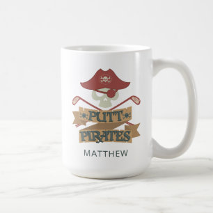 Taza De Café Piratas de Golf Putt Deporte al Aire Libre Hobby P