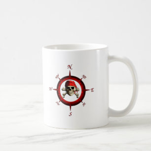 Taza De Café Pirate Compass Rosa