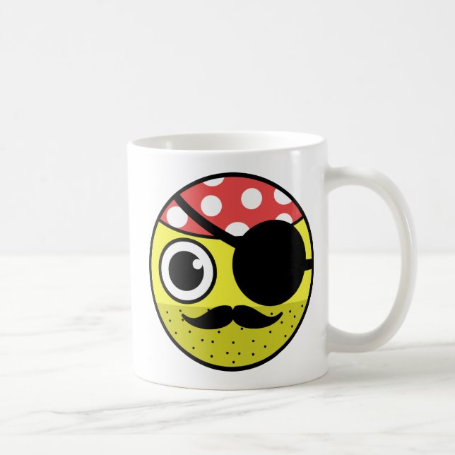 Taza De Café Pirate Face Coffee Mug (Derecha)