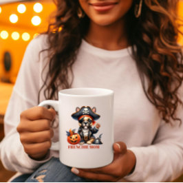 Taza De Café Pirate French Bulldog Halloween Frenchie Mom