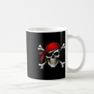 Taza De Café Pirate Jolly Roger Bandera Y Crossbone Hallo