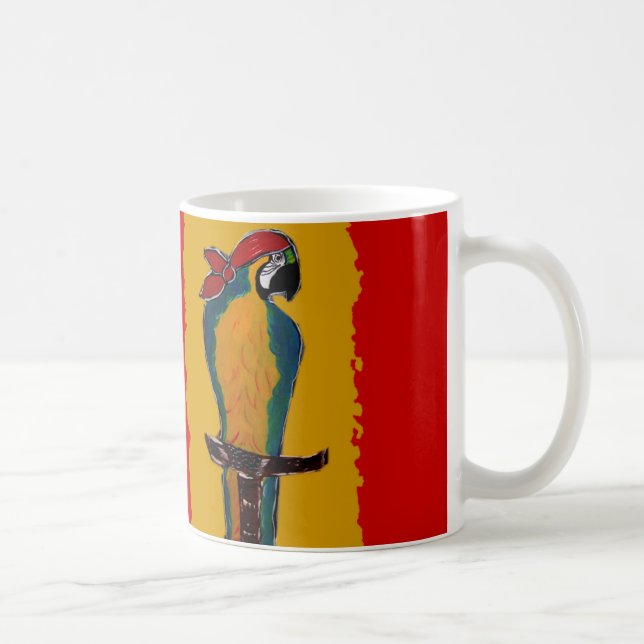 Taza De Café Pirate Parrot (Derecha)