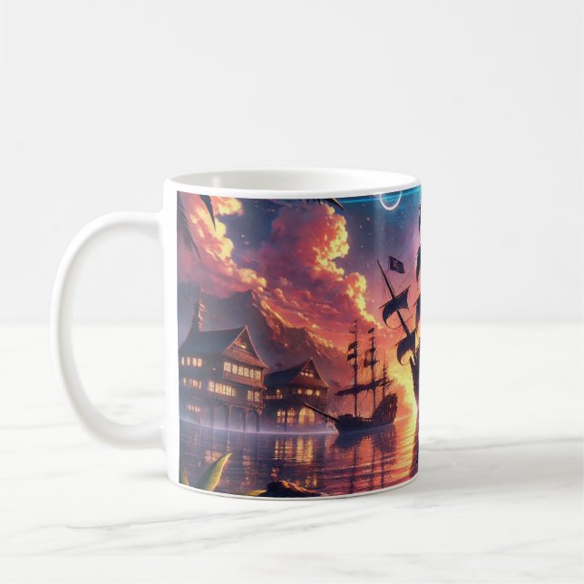 Taza De Café Pirate Theme Mug (Izquierda)
