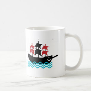 Taza De Café Pirates Ship Mug