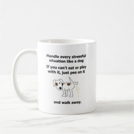 Taza De Café pis agotador de los animales de la psicología de
