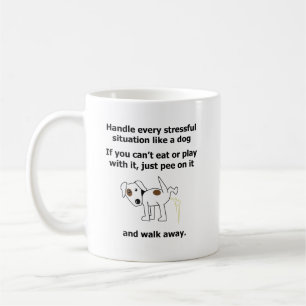 Taza De Café pis agotador de los animales de la psicología de