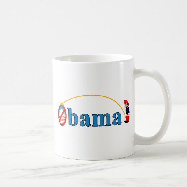 Taza De Café Pis en Obama (Derecha)