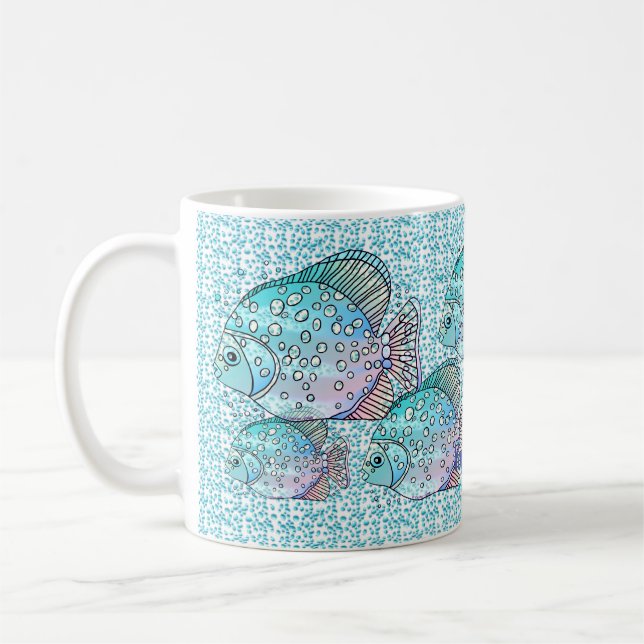 Taza De Café Pisces Fish (Izquierda)