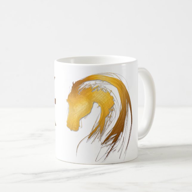 Taza De Café Pisces Horse Birthday Astrología Zodiac Mug (Anverso derecho)