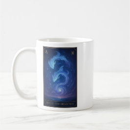 Taza De Café Pisces Zodiac Art – Celestial Fish and Dream Waves