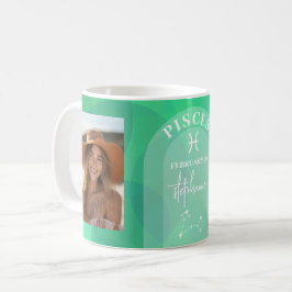 Taza De Café Pisces Zodiac Astrología Personalizado de foto