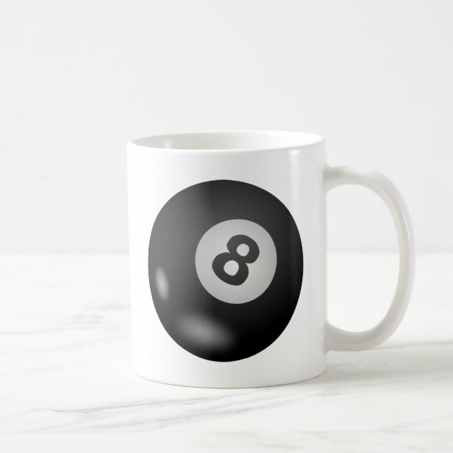 Taza De Café Piscina - bola ocho (Derecha)