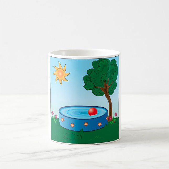 Taza De Café Piscina infantil bajo un árbol (Subido por el creador)