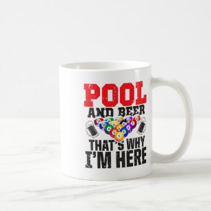 Taza De Café Piscina y cerveza - Por eso estoy aquí - Piscina d