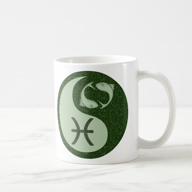 Taza De Café Piscis Yin Yang (Derecha)