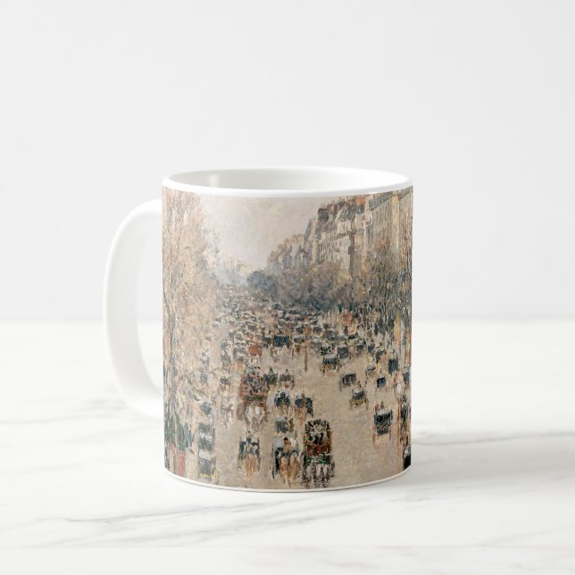 Taza De Café Pissarro - Boulevard Montmartre, tarde del sol (Anverso izquierdo)