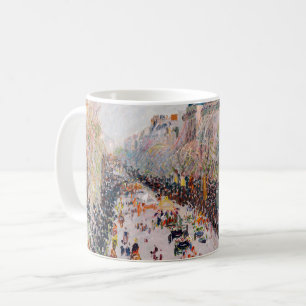 Taza De Café Pissarro - Montmartre, Mardi Gras en el Boulevard