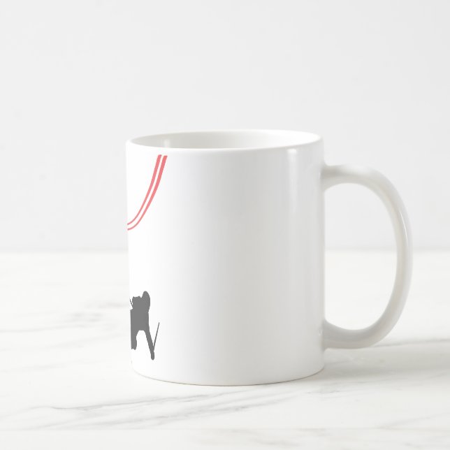 Taza De Café pista roja de esquí del esquí en declive (Derecha)