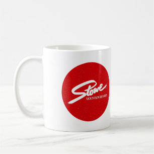 Taza De Café Pistas de esquí exteriores invernales vintage Stow