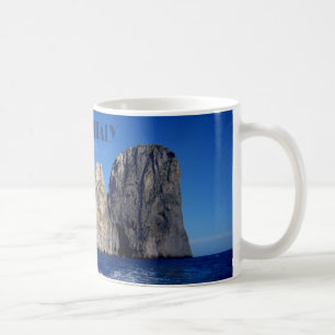Taza De Café Pistas de Faraglioni, Isla de Capri - Nápoles - I