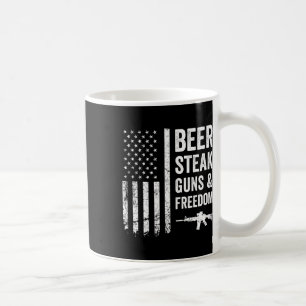 Taza De Café Pistolas De Acero De Cerveza Y Libertad - Estados 