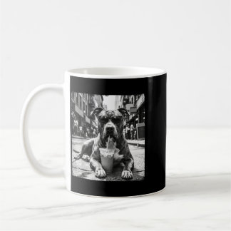 Taza De Café Pit Bull bebiendo café helado Arte callejero de pe