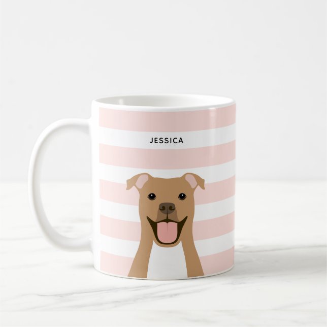 Taza De Café Pit Bull Mugs (Izquierda)