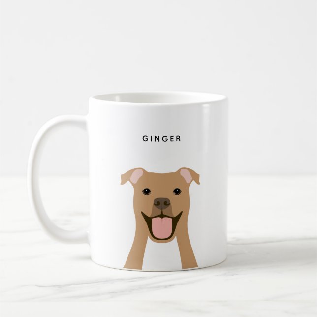 Taza De Café Pit Bull Mugs (Izquierda)