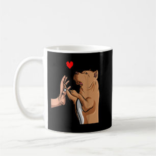 Taza De Café Pitbull ama a Pittie Perro Mamá Chicas Camiseta
