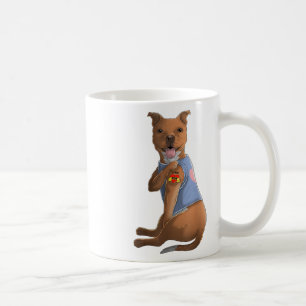 Taza De Café Pitbull Amo A Mamá Tattoo Camiseta De Perro Madres
