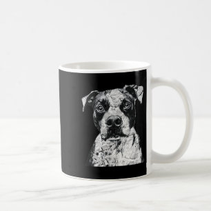 Taza De Café Pitbull Face Cute Dote Lover Hombres Mujeres Blanc
