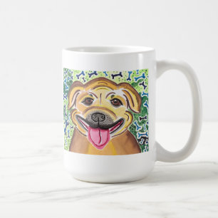 Taza De Café Pitbull feliz