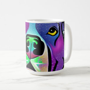Taza De Café Pitbull Perro Pop Art  