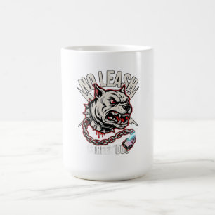 Taza De Café Pitbull Sin Correa Manga Larga