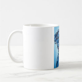 Taza De Café Pitbull sospechado azul