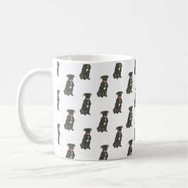 Taza De Café Pitbull Staffy (negro)