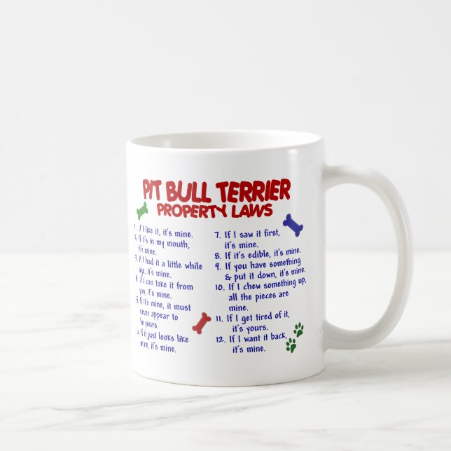 TAZA DE CAFÉ PITBULL TERRIER PL2 (Derecha)