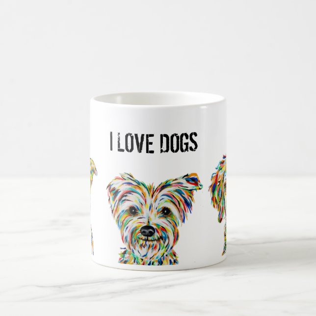 Taza De Café Pitbull Terrier Spaniel Love Dogs Mug (Centro)