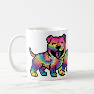 Taza De Café Pitbull Tie Dye