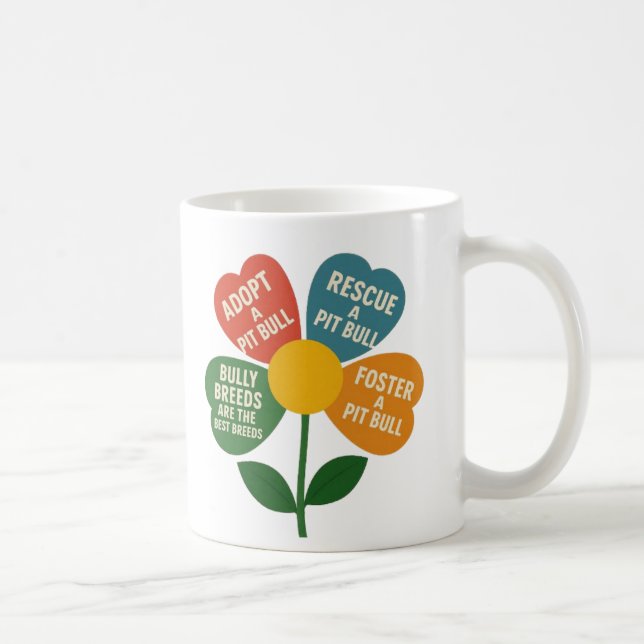 Taza De Café Pittie Como Una Mugre Flora (Derecha)